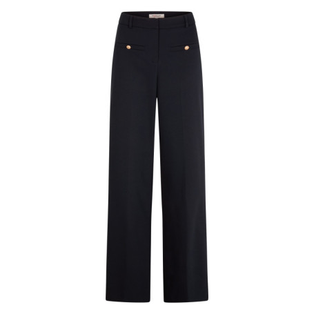 Pantalon chino marine pourvu d'une coupe ample...