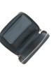 Thumbnail Porte-monnaie noir uni avec un revêtement en grain et une fermeture à zip - Image 4