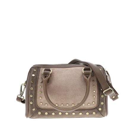 Sac bowling taupe pourvu de 2 anses courtes à...