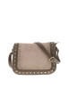 Thumbnail Sac à bandoulière fermé par 1 rabat bi-matière orné de rivets décoratifs