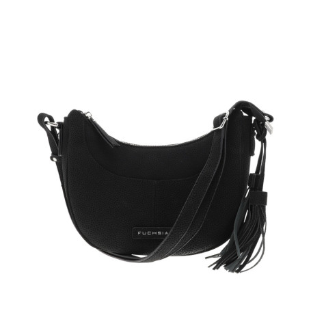 Sac à bandoulière noir incurvé pourvu d'une...