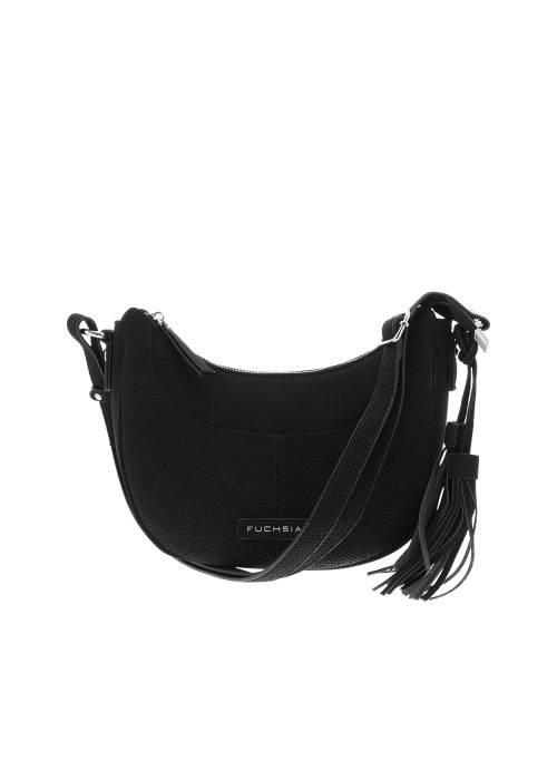 Sac à bandoulière noir incurvé pourvu d'une...