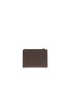 Thumbnail Portefeuille marron en simili-cuir souple avec le logo embossé argenté - Image 2