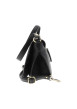 Thumbnail Sac à bandoulière noir en simili-cuir grainé et fermeture à rabat - Image 2