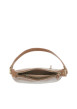 Thumbnail Sac à bandoulière marron imitation cuir grainé pourvu de rivets décoratifs - Image 4