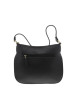 Thumbnail Sac à bandoulière noir en simili-cuir grainé et fermeture zippée - Image 3