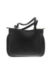 Thumbnail Sac à bandoulière noir en simili-cuir grainé et fermeture zippée