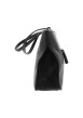 Thumbnail Sac à bandoulière noir en simili-cuir grainé et fermeture zippée - Image 2