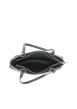 Thumbnail Sac à bandoulière noir en simili-cuir grainé et fermeture zippée - Image 4