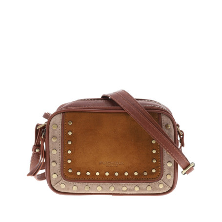 Sac à bandoulière bi-matière pourvu de 2...