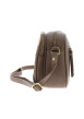 Thumbnail Sac à bandoulière taupe bi-matière orné de rivets décoratifs - Image 2