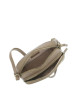 Thumbnail Sac à bandoulière taupe bi-matière orné de rivets décoratifs - Image 4