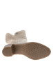 Thumbnail Bottes en cuir nubuck taupe à talon décroché moyen munies d'un zip latéral - Image 6