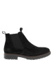 Thumbnail Boots en cuir noir munies d'un zip et d'un soufflet élastiqué