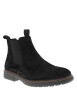 Thumbnail Boots en cuir noir munies d'un zip et d'un soufflet élastiqué - Image 2