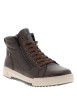 Thumbnail Bottines en cuir grainé chocolat munies de lacets et d'un zip latéral - Image 2