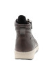 Thumbnail Bottines en cuir grainé chocolat munies de lacets et d'un zip latéral - Image 4