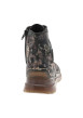 Thumbnail Bottines à revêtement fleuri multicolore dotées de lacets et d'un zip latéral - Image 4