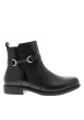 Thumbnail Boots en cuir noir à talon décroché bas dotées d'un zip latéral