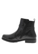 Thumbnail Boots en cuir noir à talon décroché bas dotées d'un zip latéral - Image 3