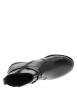 Thumbnail Boots en cuir noir à talon décroché bas dotées d'un zip latéral - Image 5