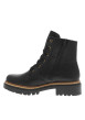 Thumbnail Bottines noires à talon décroché bas ornées d'un empiècement léopard - Image 3