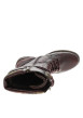 Thumbnail Bottes montantes bordeaux à talon décroché bas et détails logotypés - Image 5