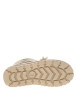 Thumbnail Bottines beiges brillantes à talon plat munies d'un zip et des lacets ronds - Image 6