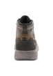 Thumbnail Sneakers montantes brunes à talon plat et logo embossé munies de lacets - Image 4