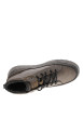 Thumbnail Sneakers montantes brunes à talon plat et logo embossé munies de lacets - Image 5