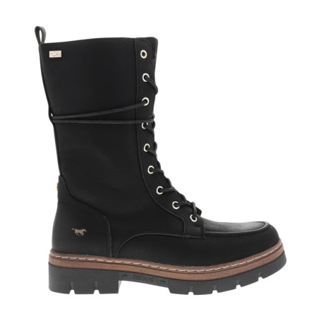 Bottines noires à talon plat pourvues d'une...