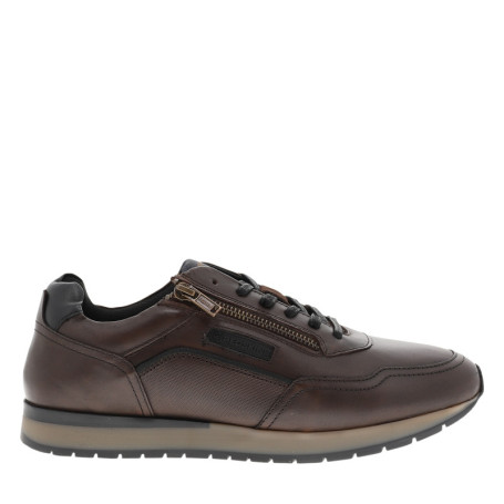 Baskets running Assure en cuir noisette munies...