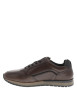 Thumbnail Baskets running Assure en cuir noisette munies d'un talon plat à lacets et zip - Image 3