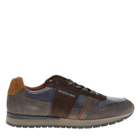 Baskets running Affairi 3 en cuir marron munies...