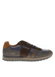 Thumbnail Baskets running Affairi 3 en cuir marron munies d'un talon plat et des lacets