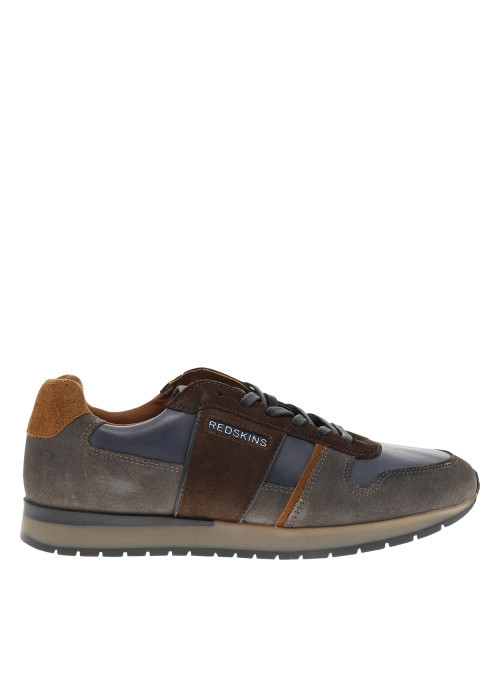 Baskets running Affairi 3 en cuir marron munies...