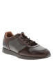Thumbnail Baskets running Lubec 3 en cuir marron munies d'un talon plat et des lacets - Image 2