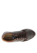 Thumbnail Baskets running Lubec 3 en cuir marron munies d'un talon plat et des lacets - Image 5
