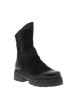 Thumbnail Bottines en cuir noires à talon décroché bas pourvues d'une fermeture zippée - Image 2