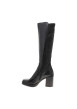 Thumbnail Bottes en cuir noires à talon décroché haut pourvues d'une fermeture zippée - Image 3