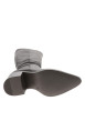Thumbnail Bottes en cuir marron à talon décroché moyen pourvues d'une fermeture zippée - Image 6