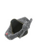 Thumbnail Sac à main anthracite effet matière de jean en coton doté d'une anse nouée - Image 4