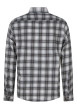 Thumbnail Chemise en coton gris et écru à carreaux pourvue d'une coupe droite - Image 2