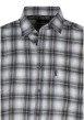Thumbnail Chemise en coton gris et écru à carreaux pourvue d'une coupe droite - Image 3