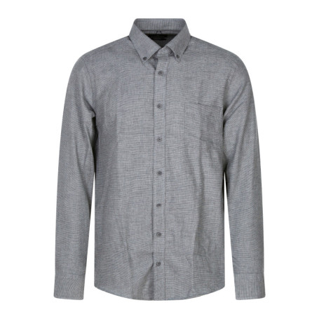 Chemise en coton gris clair à motifs...