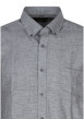 Thumbnail Chemise en coton gris clair à motifs géométriques dotée d'une coupe droite - Image 3