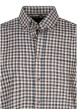 Thumbnail Chemise en coton marron à carreaux pourvue d'une coupe droite - Image 3