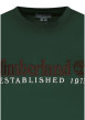 Thumbnail T-shirt en coton vert uni avec une coupe droite et des manches courtes - Image 3