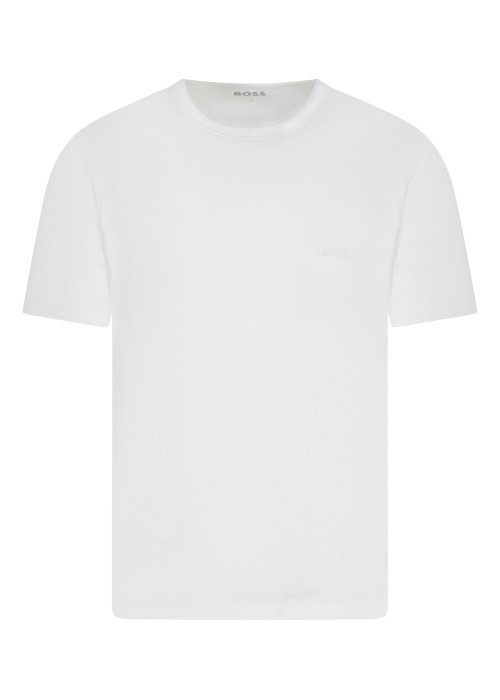 Lot de 2 t-shirts en coton noirs et blancs unis...