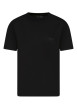 Thumbnail Lot de 2 t-shirts en coton noirs et blancs unis avec une coupe droite - Image 3